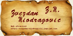 Zvezdan Miodragović vizit kartica